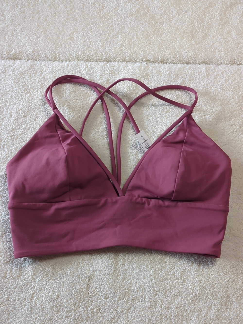 lululemon athletica Strappy Sports Bra Dusty Rose